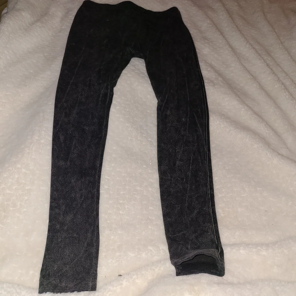 Stone Washed Design Leggings Size XS - S - Picture 2 of 11